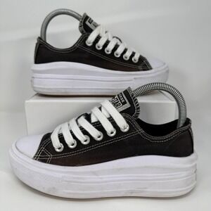 Converse Chuck Taylor All‎ Star Move Platform Womens 6 Shoes Low Black 570256C